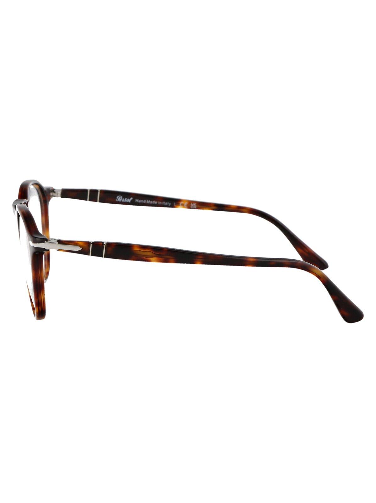 Shop Persol Oval Frame Glasses In 24