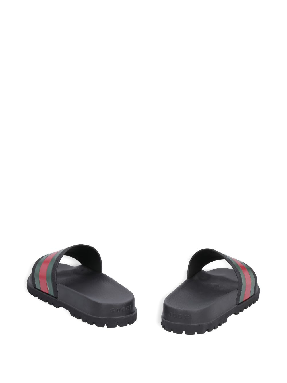 Gucci Signature Web Slide Sandals For Men In Multi