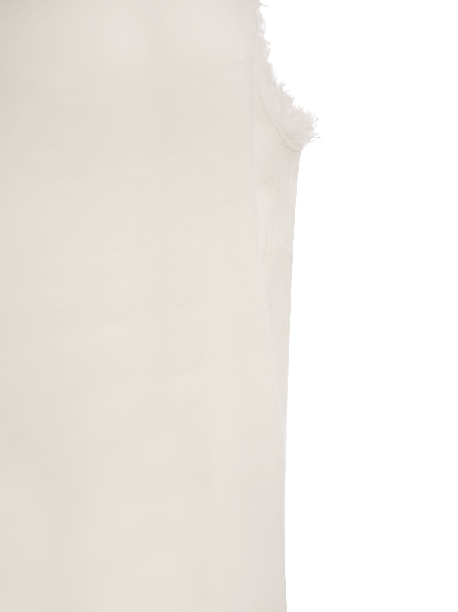 Shop Antonelli Adrien - Linen Sleeveless Jumper In Milk