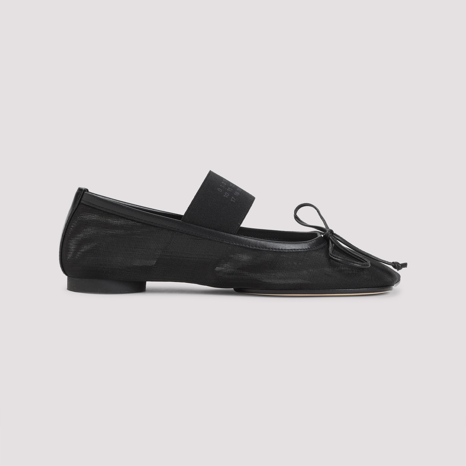 Mm6 Maison Margiela Mm6 By Maison Margiela Anatomic Numeric Ballerinas In Black
