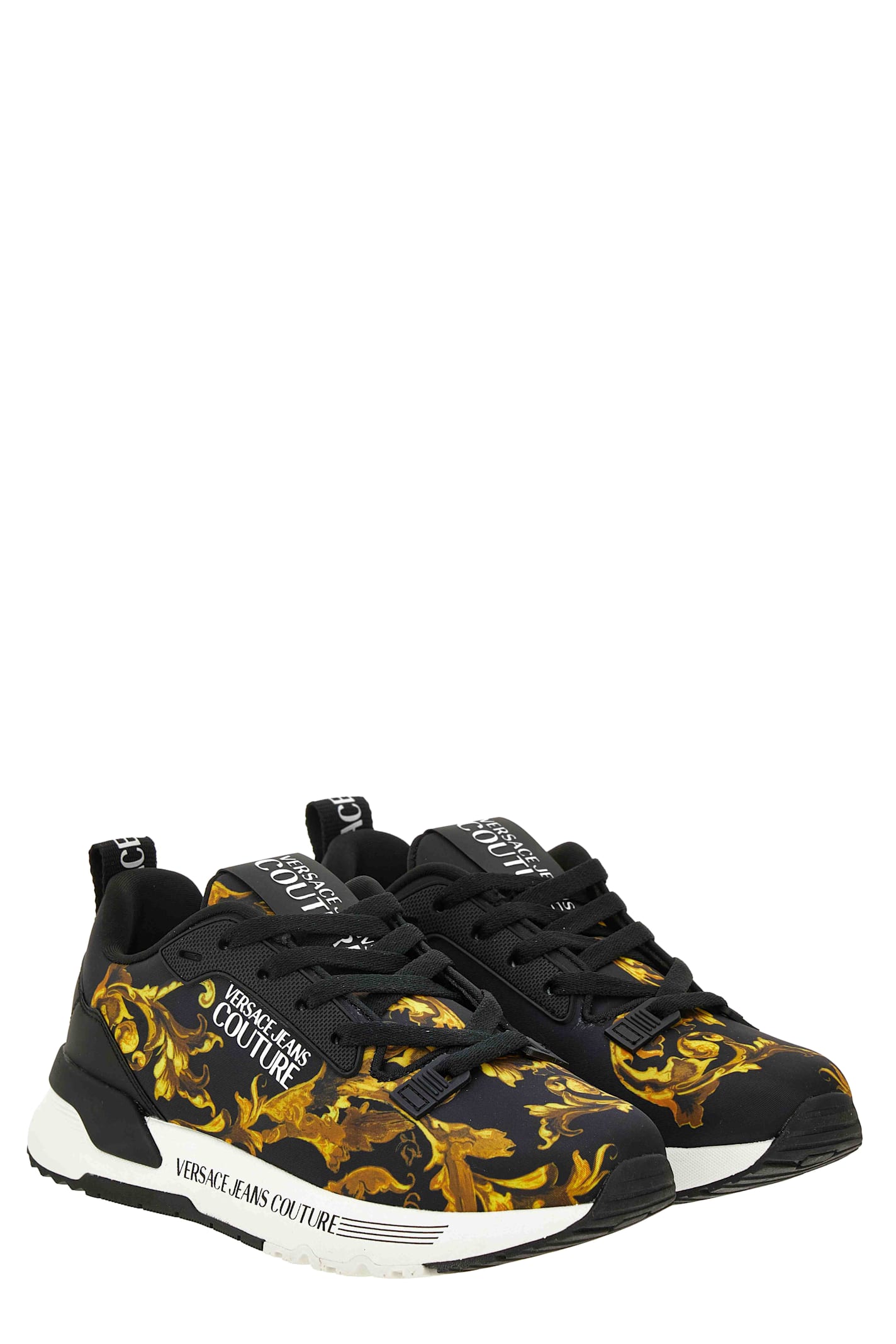 Versace Jeans Couture Sneakers In Black