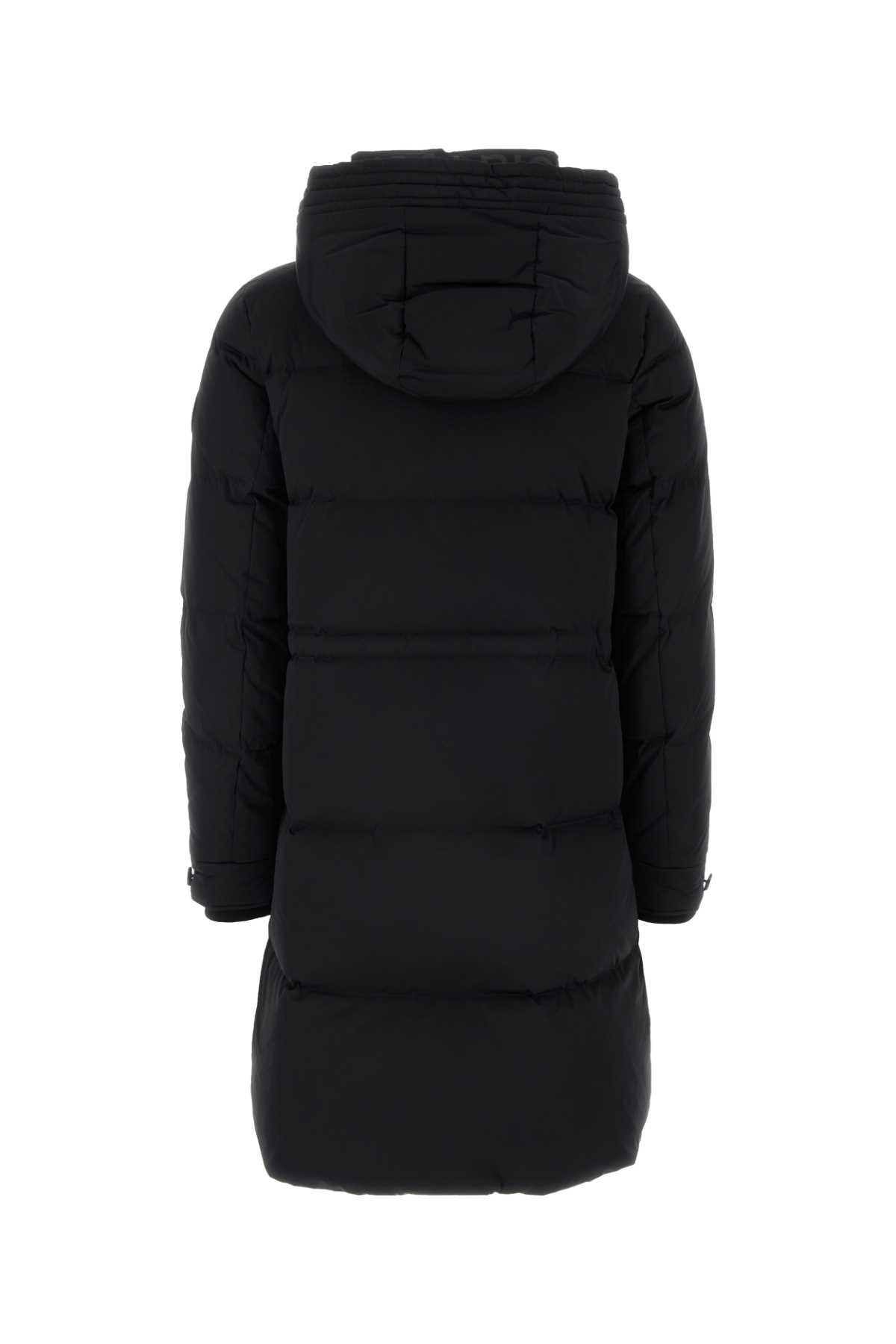 Shop Woolrich Black Stretch Nylon Alsea Down Jacket