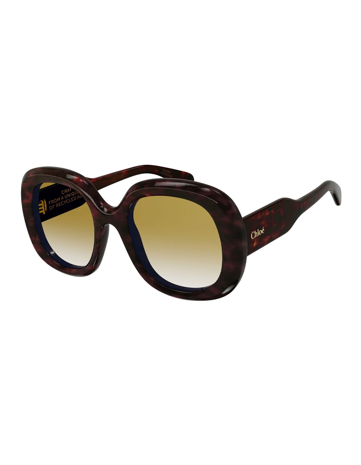 Shop Chloé Brown Gayia Sunglasses