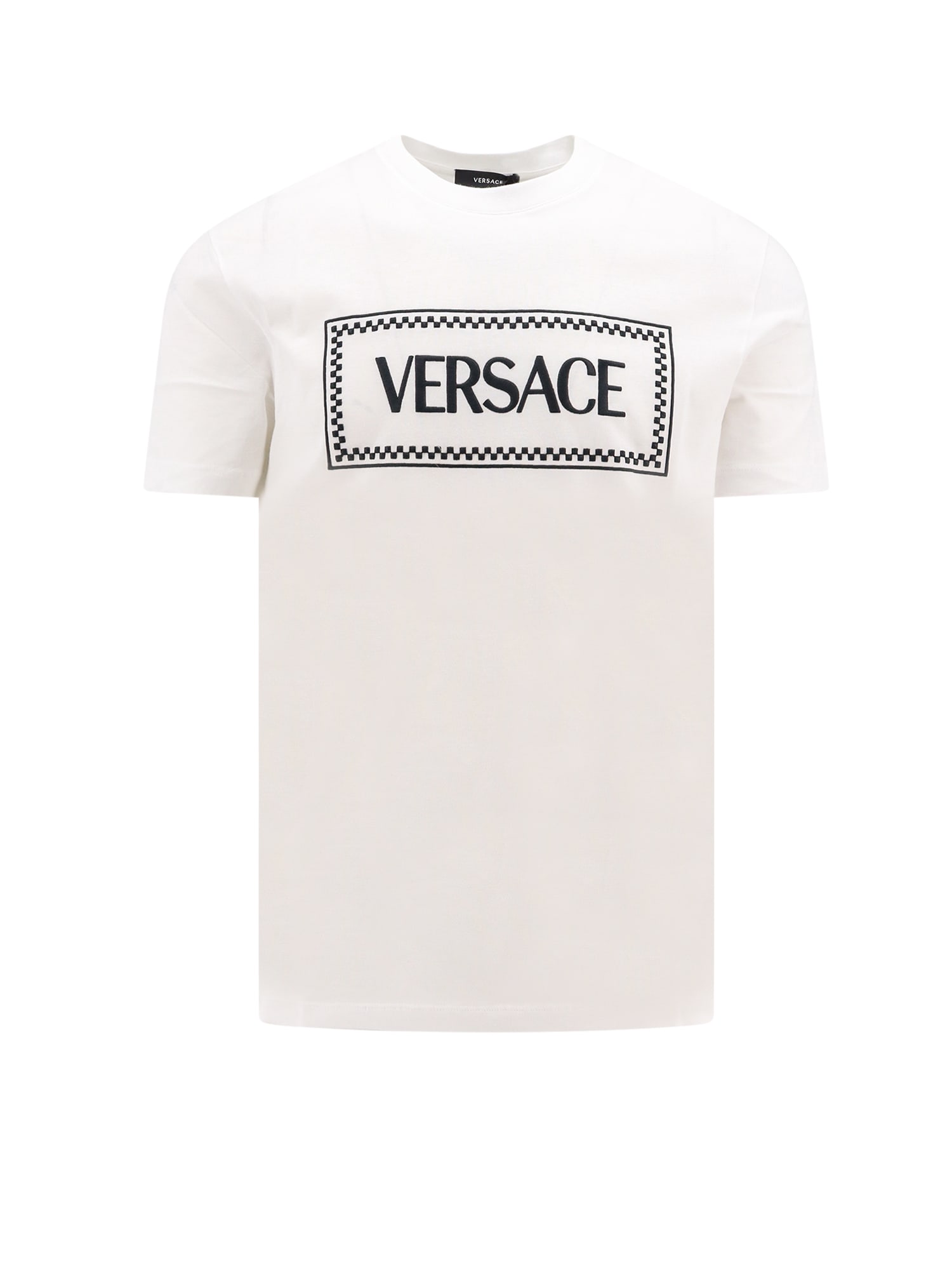 Shop Versace T-shirt In White