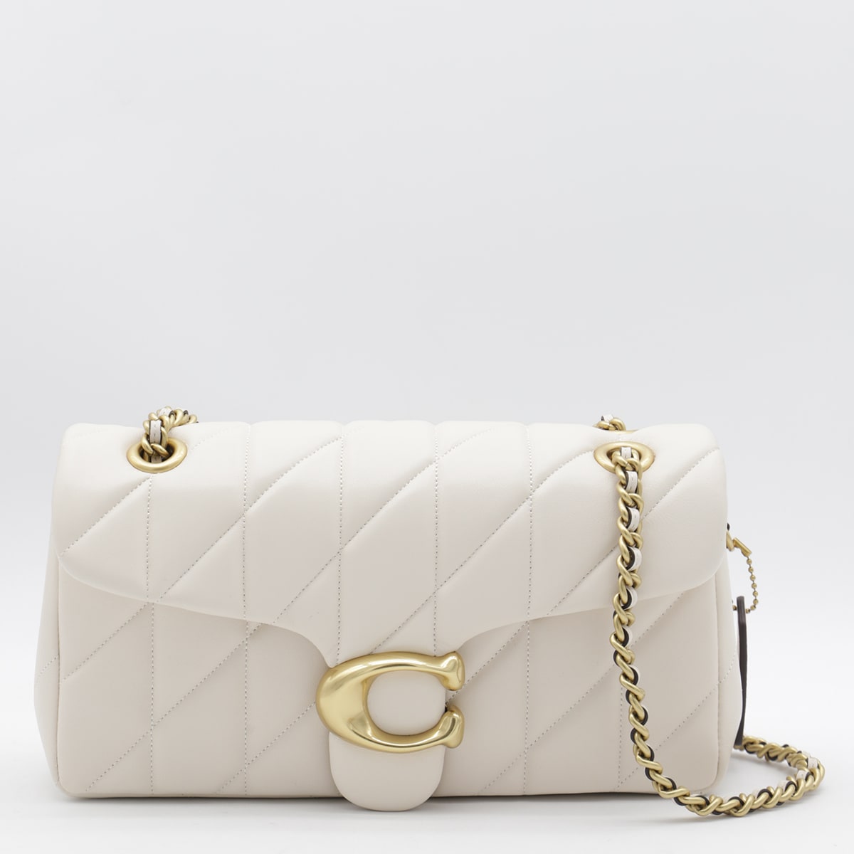 White Leather Shoulder Bag