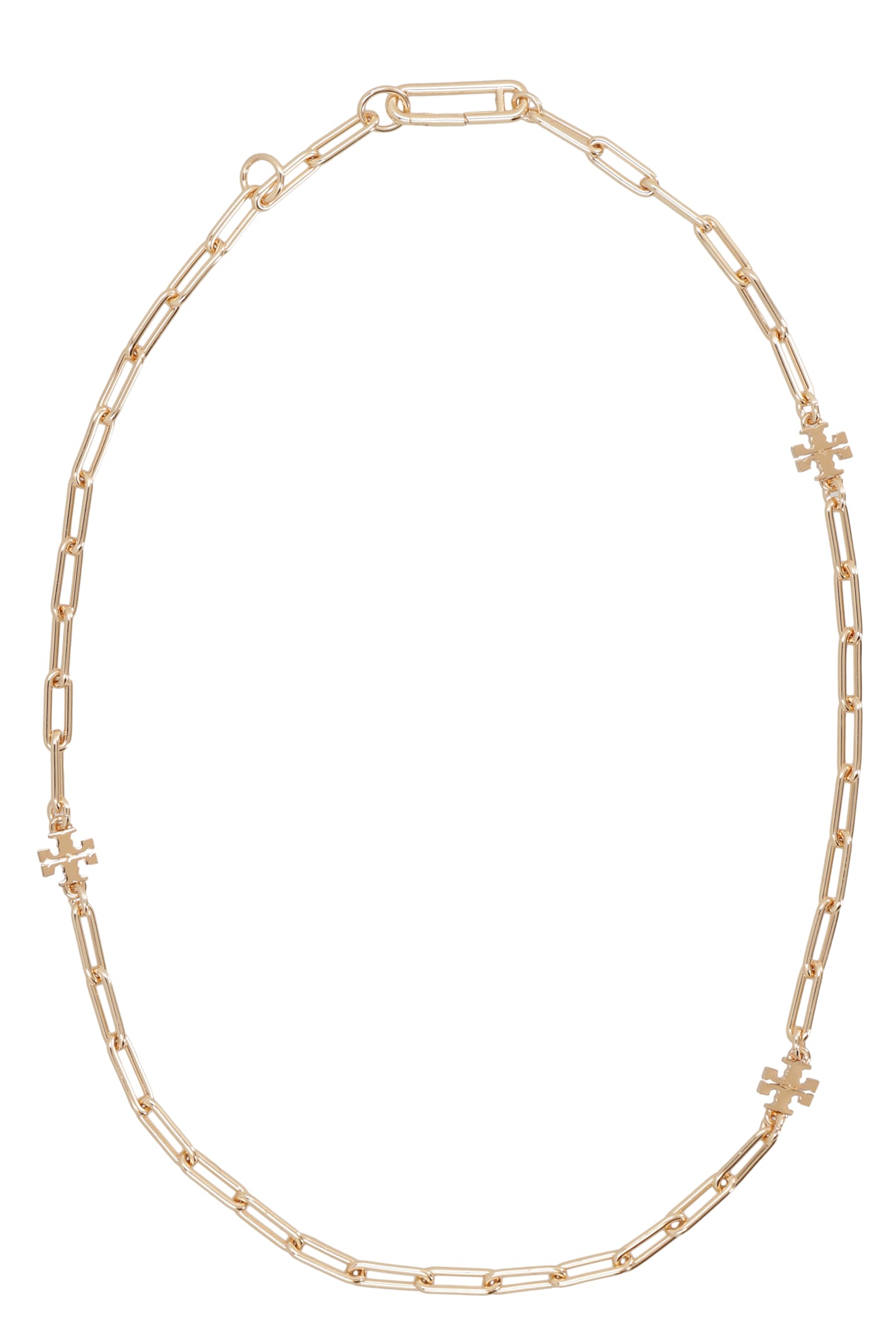 Shop Tory Burch Good Luck Chain Necklace In Gold