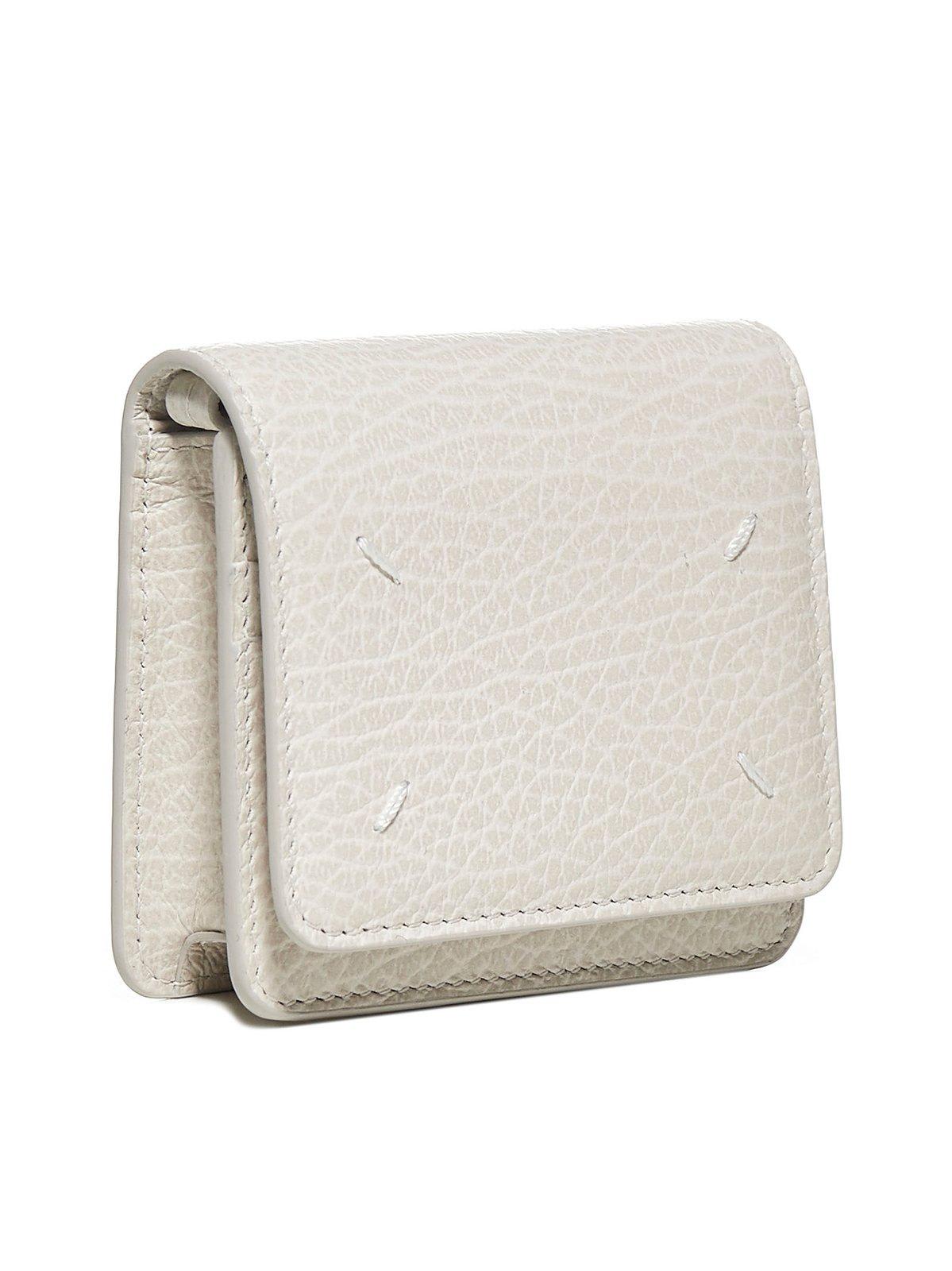 Shop Maison Margiela Four Stitches Flap Coin Purse In Nd