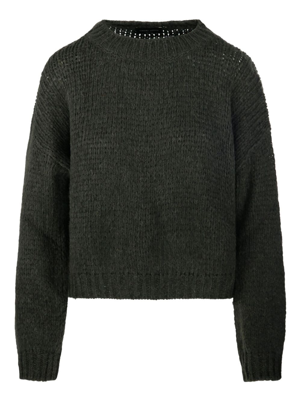 Roberto Collina Light Blue Alpaca Wool Sweater In Green