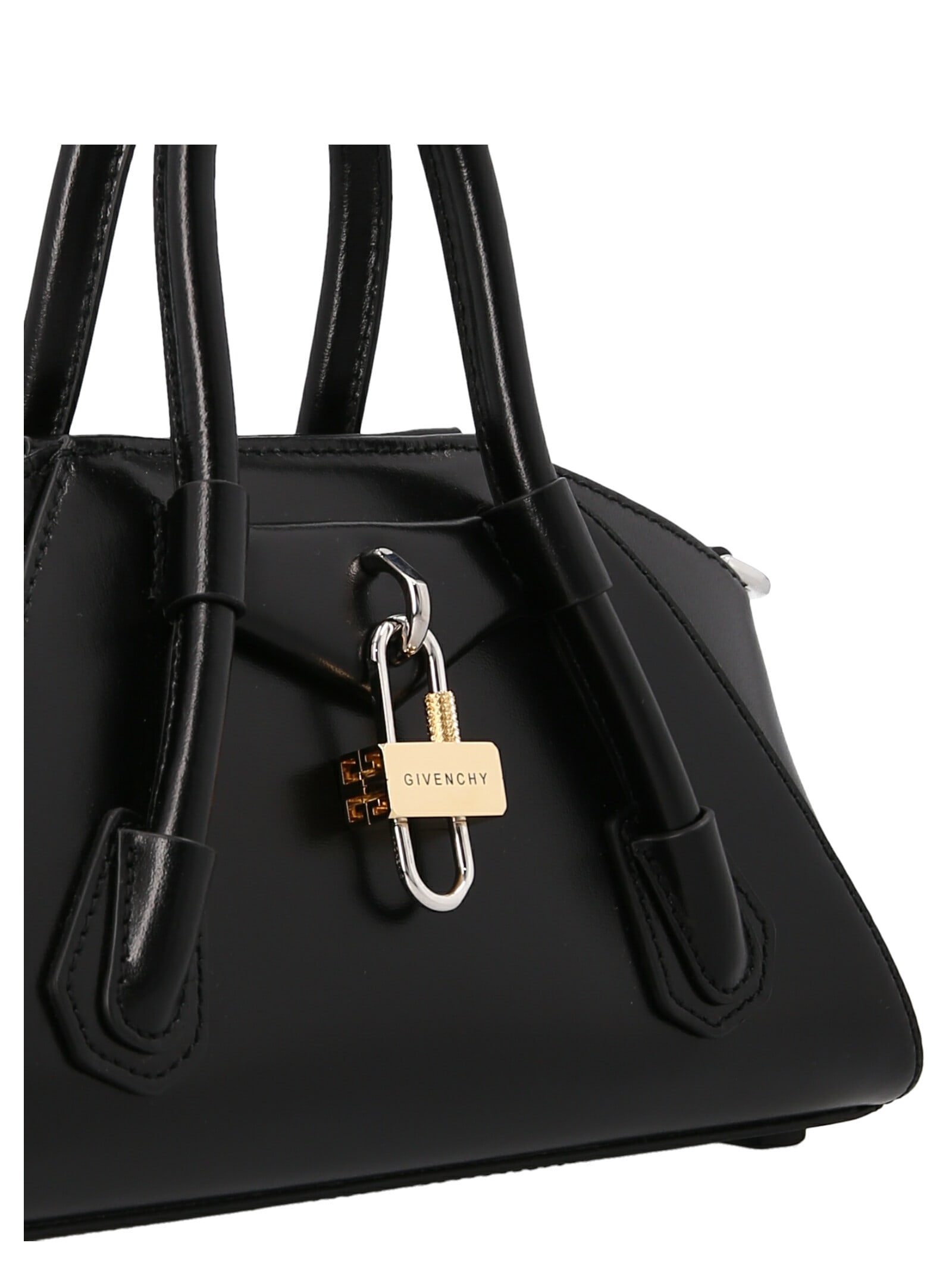 Shop Givenchy Antigona Mini Handbag In Black