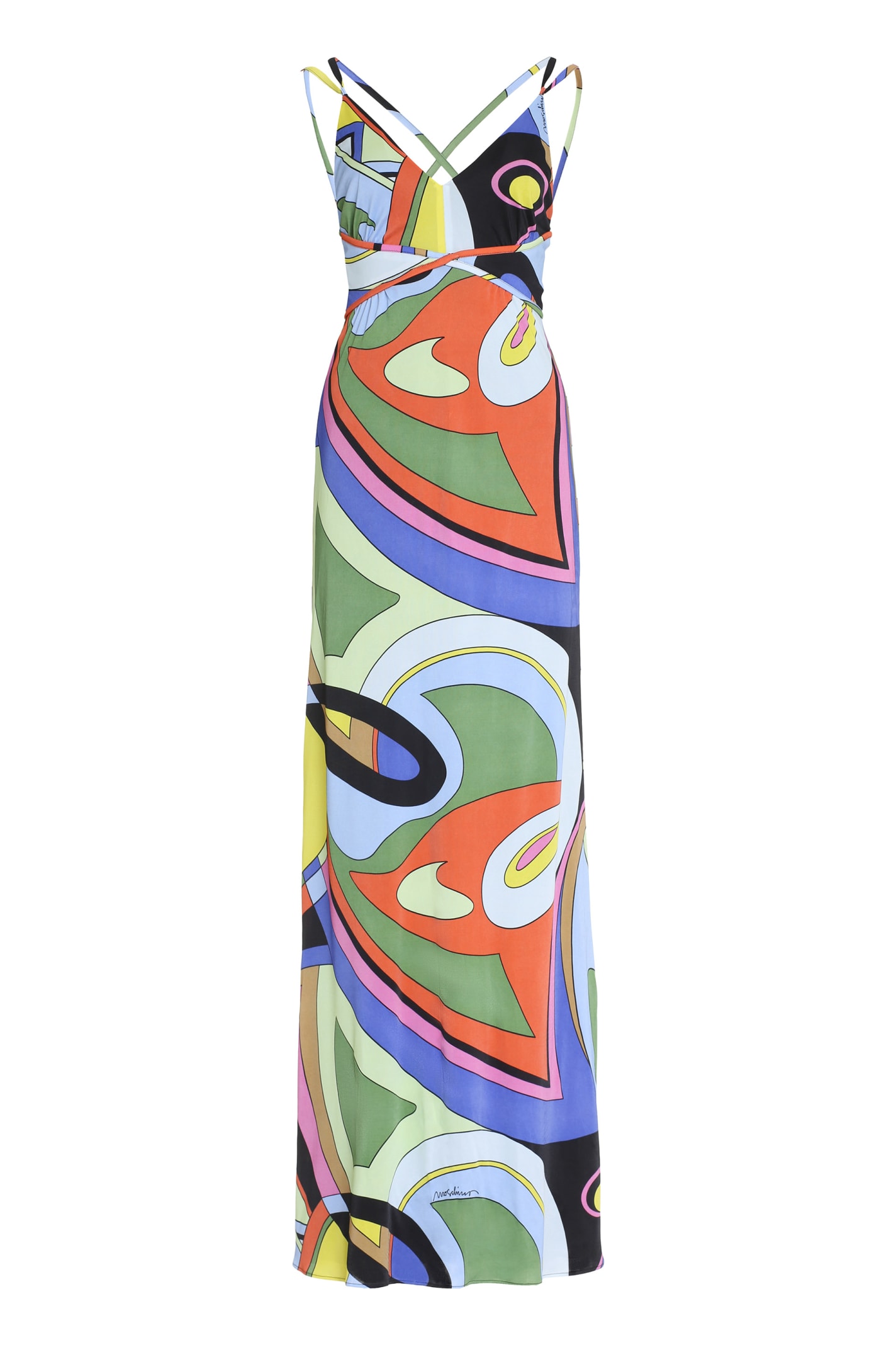 Moschino St. All-over Dress In Multicolor
