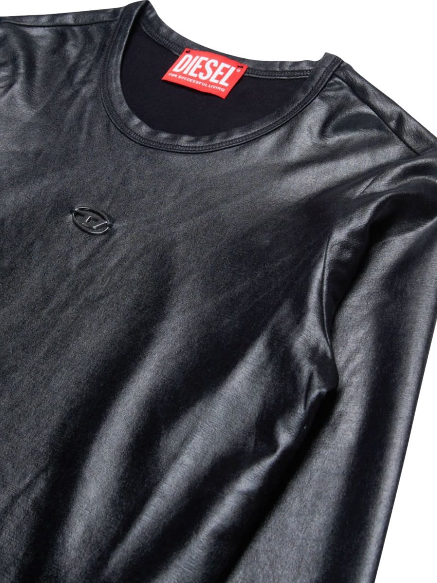 Diesel Oval D-appliqué T-shirt In Grey