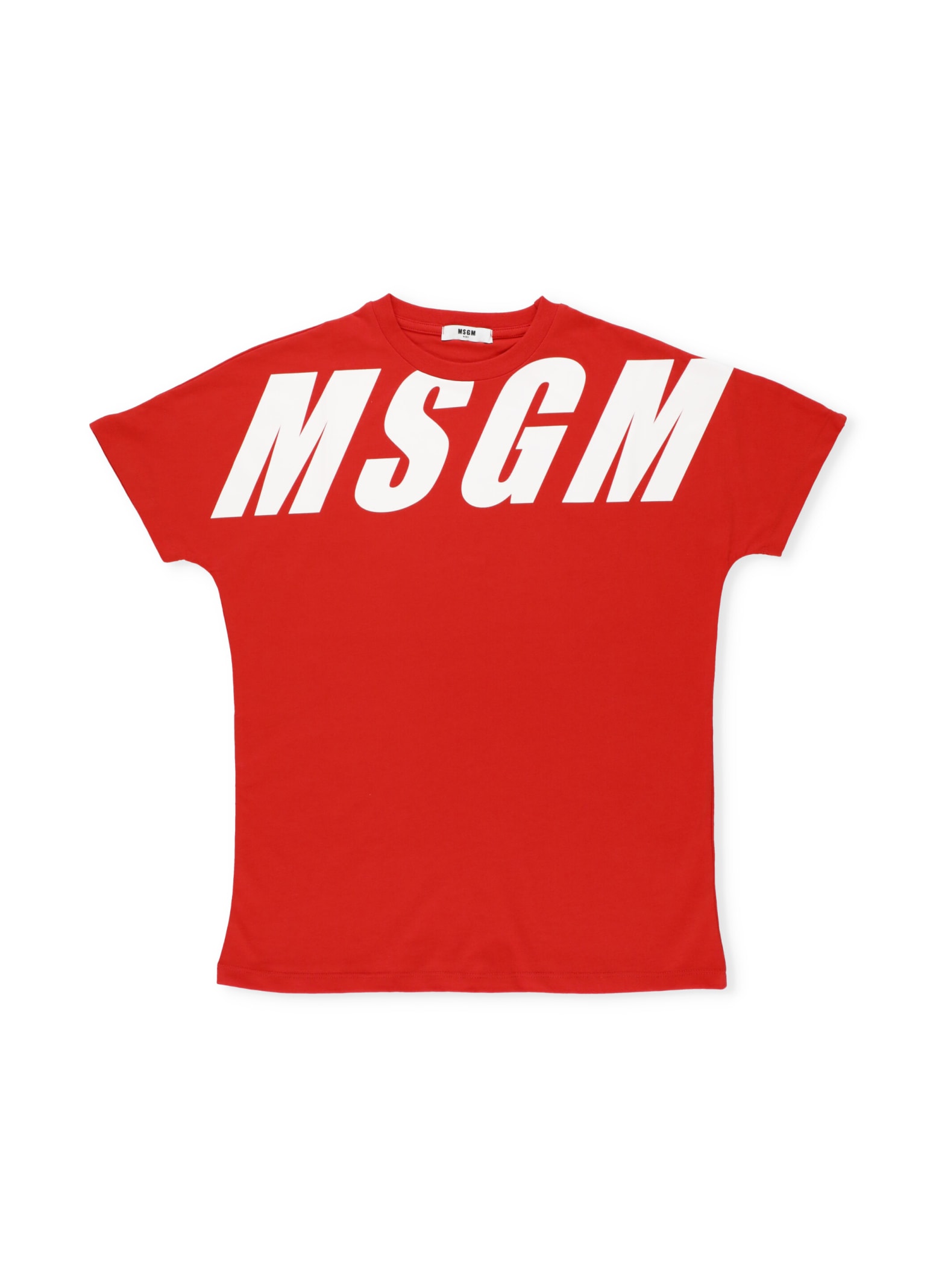 MSGM Oversize Tt-shirt With Logo