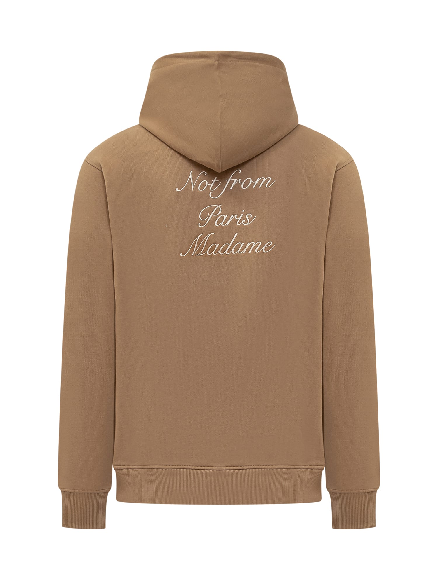 Shop Drôle De Monsieur Hoodie With Logo In Ice Brown