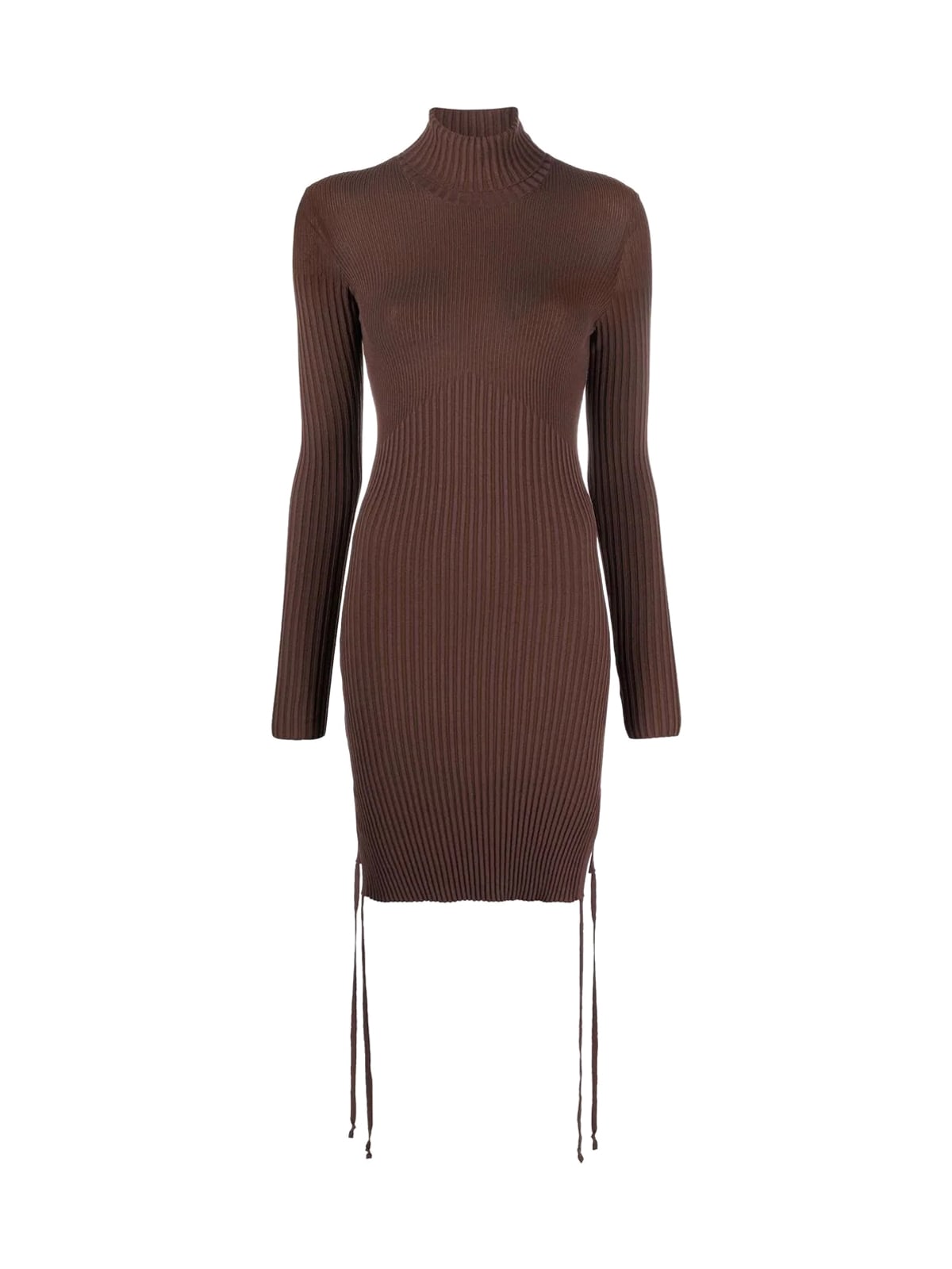 Andrea Adamo Mini Dress With Turtleneck And Coulisse