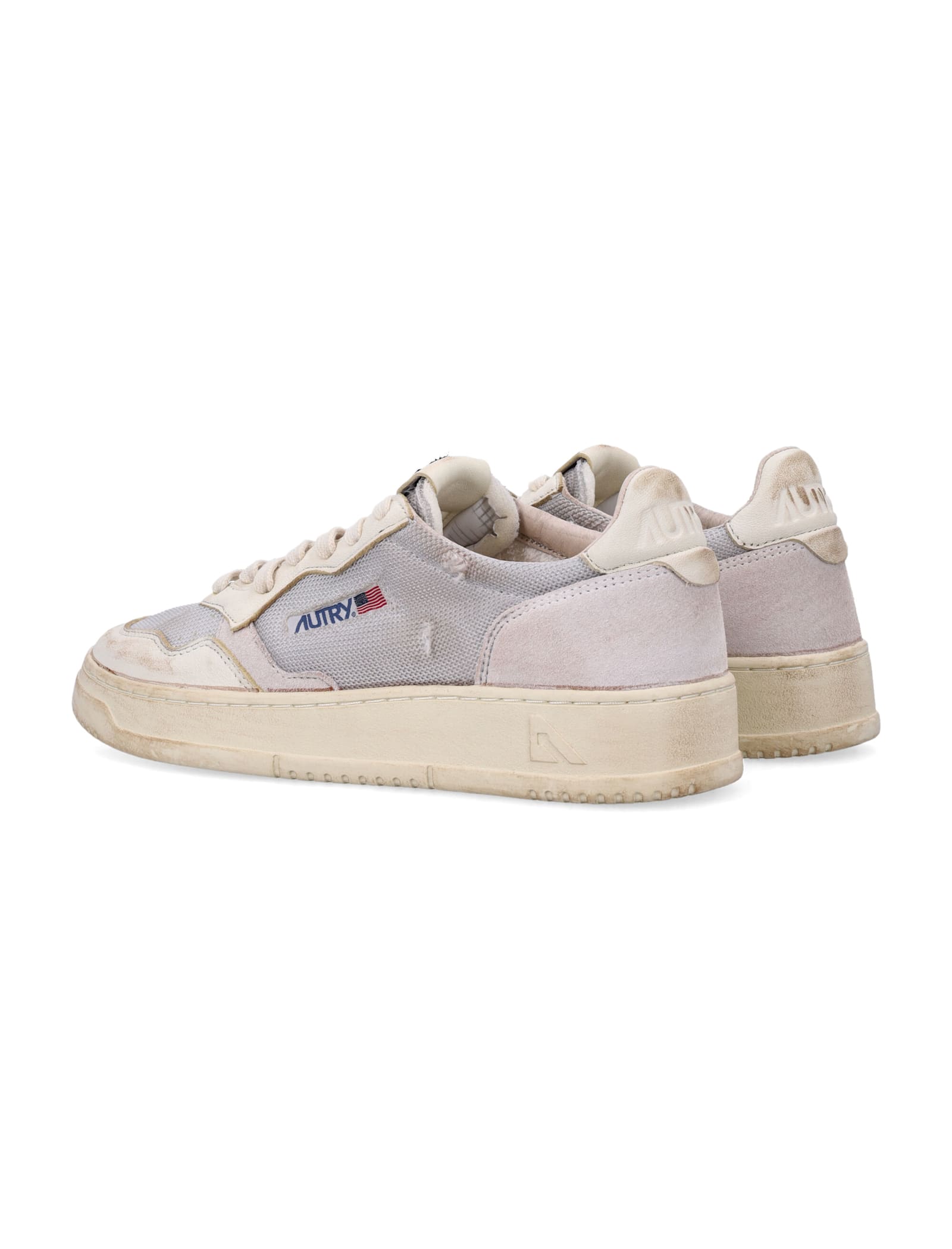 Autry Low Vint Sup Sneakers In Grey White