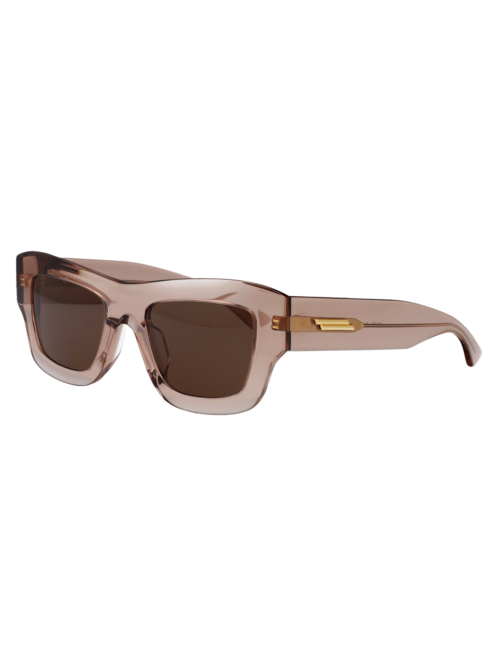Bottega Veneta Square-frame Acetate Sunglasses In Brown-brown-brown