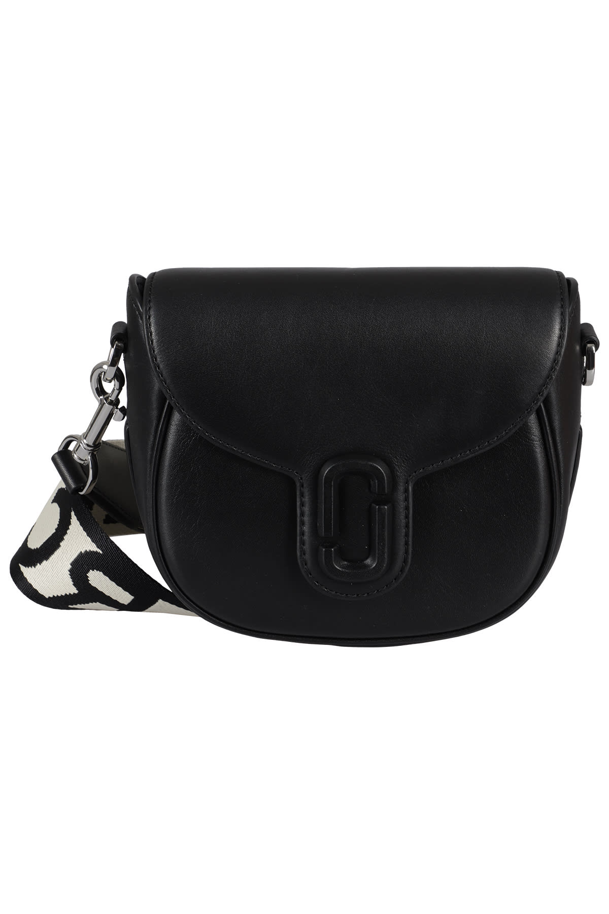 Marc Jacobs The J Marc Small Saddle Bag In Nero