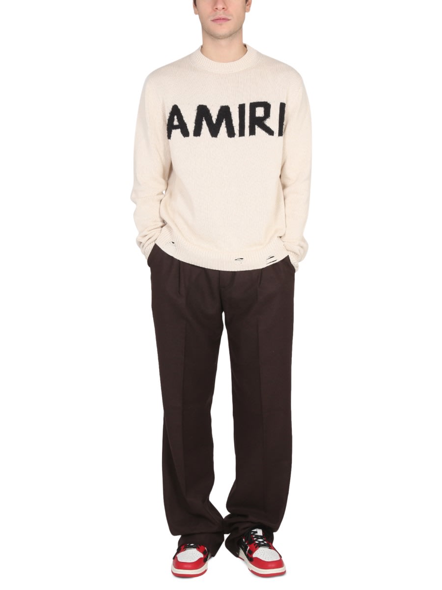 Shop Amiri Flannel Pants In Brown