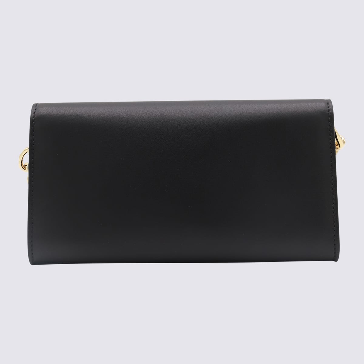 Shop Valentino Black Leather Vlog The Bold Wallet