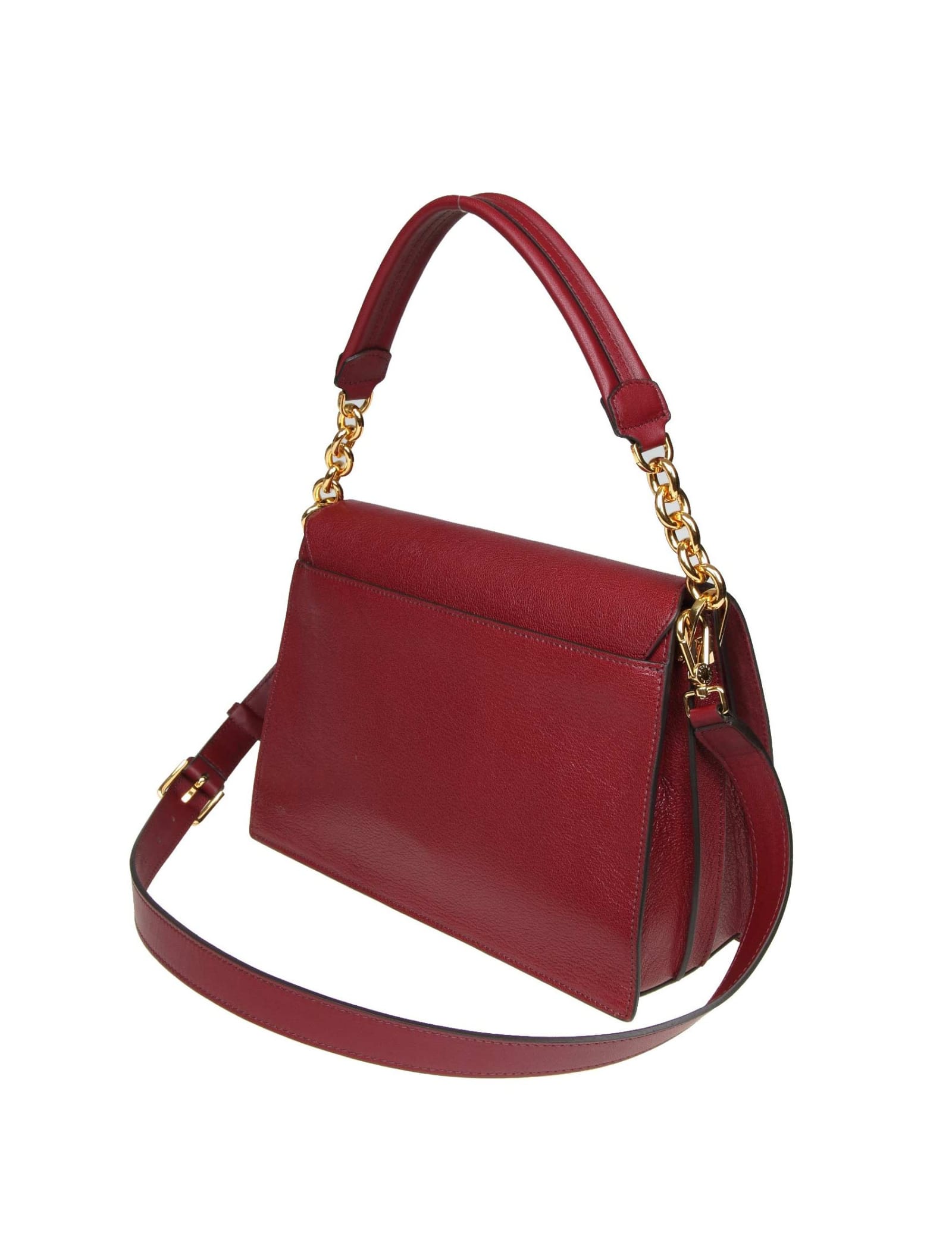 Furla Furla Diva M Shoulder Bag In Cherry Color Leather 10999587