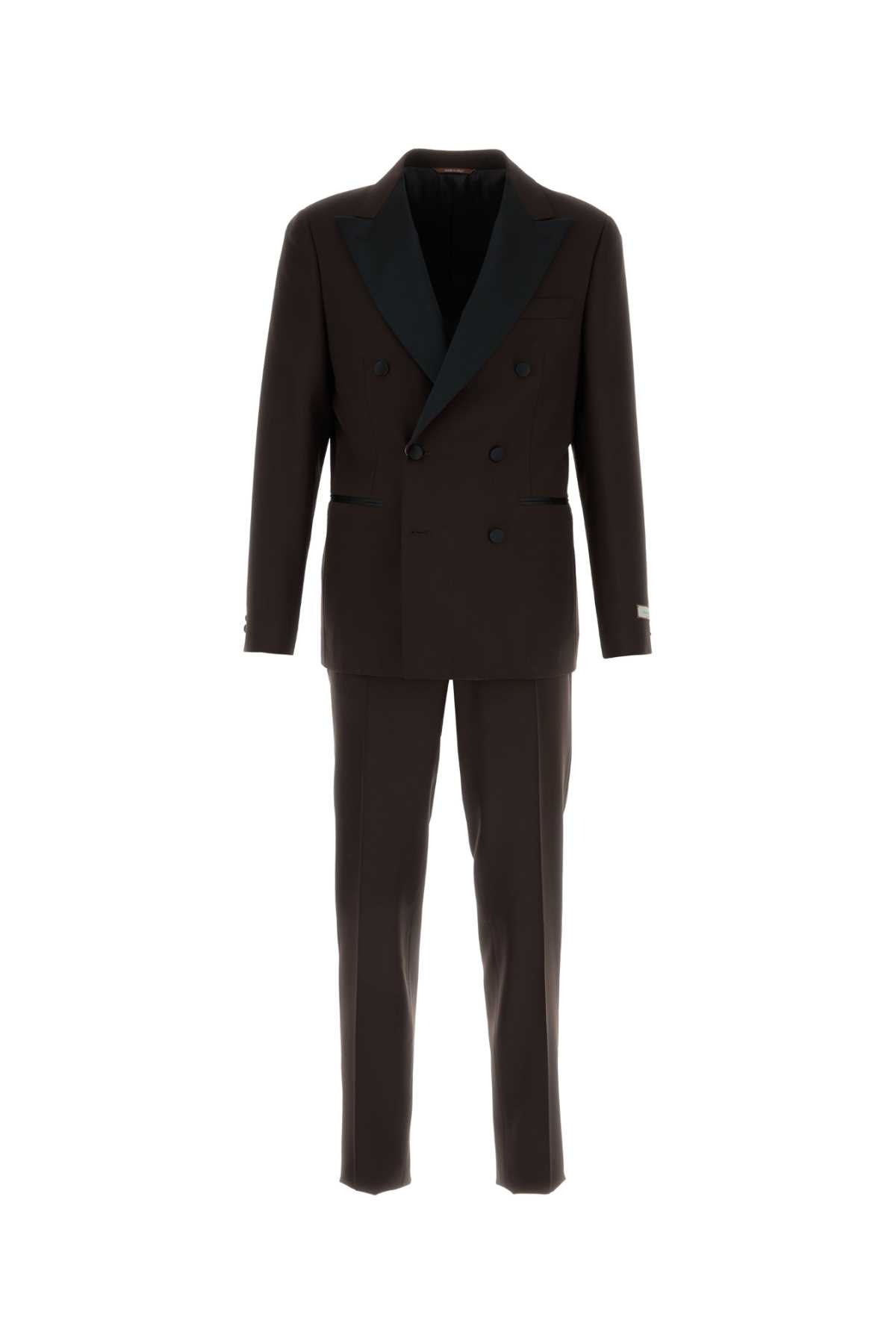 Canali Brown Wool Tuxedo