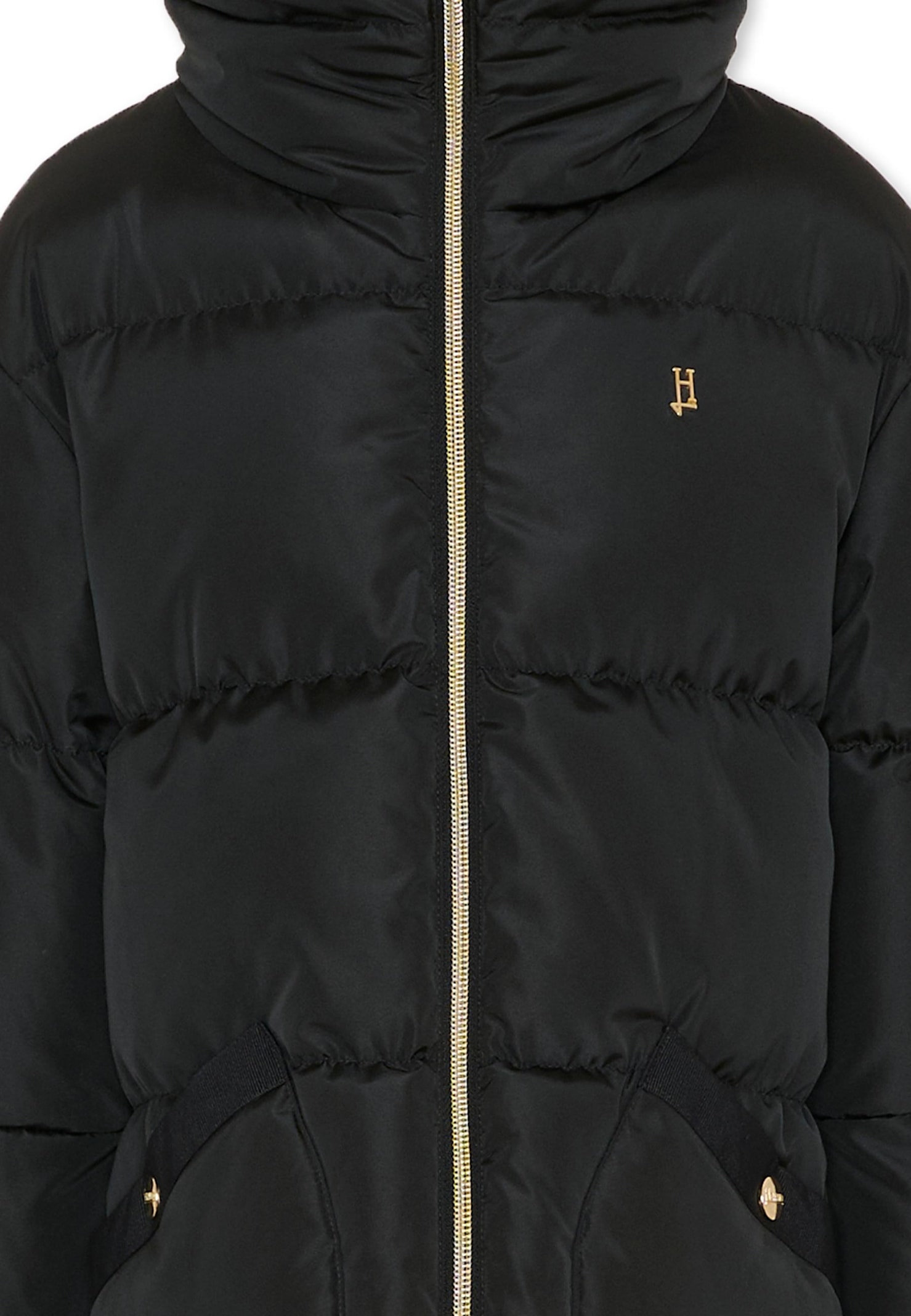 Herno Black Padded Jacket For Girl In Black