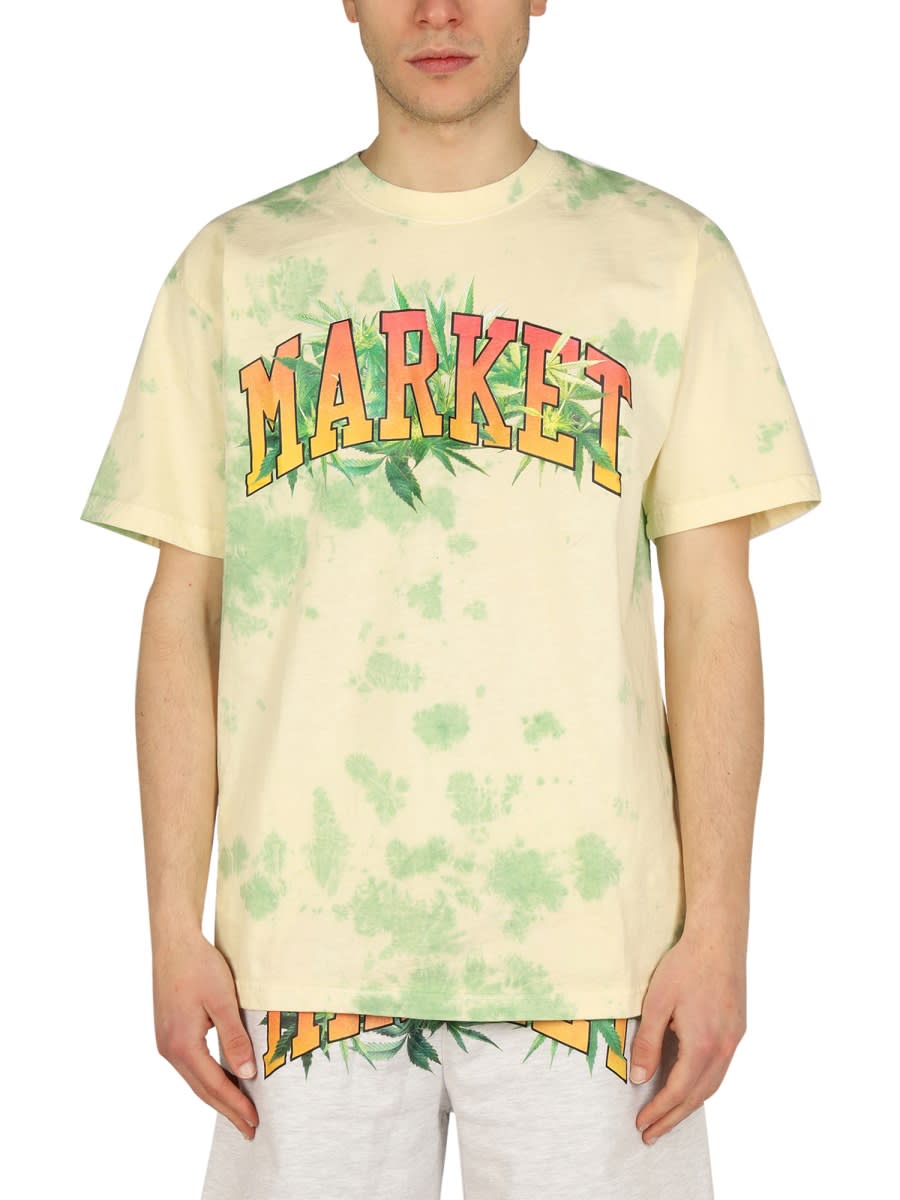 Shop Market Logo Print T-shirt In Multicolour