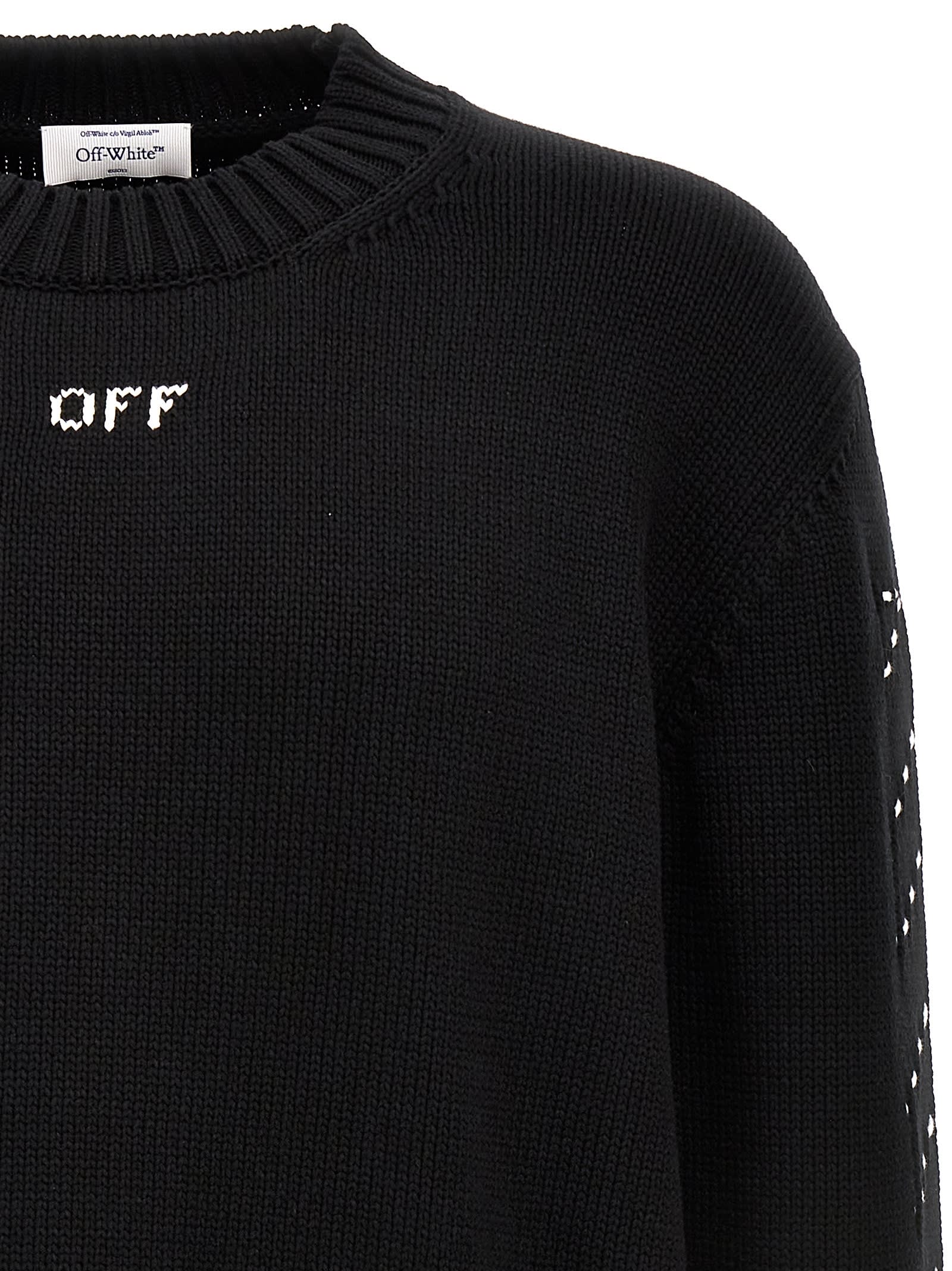 Off-White c/o Virgil Abloh - Men's Monogram Motif Sweater Crew Neck