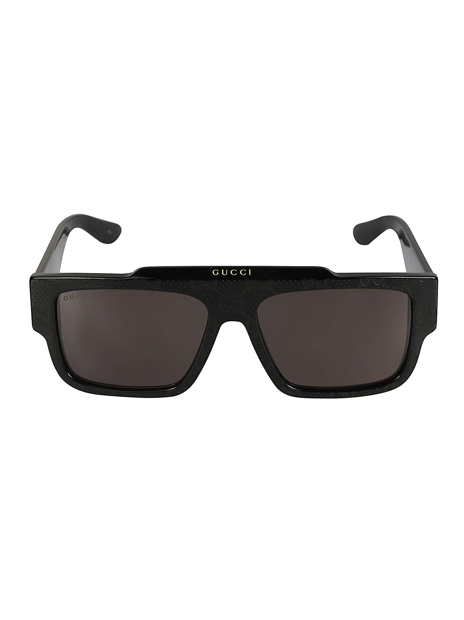 Shop Gucci Square Classic Sunglasses In Black