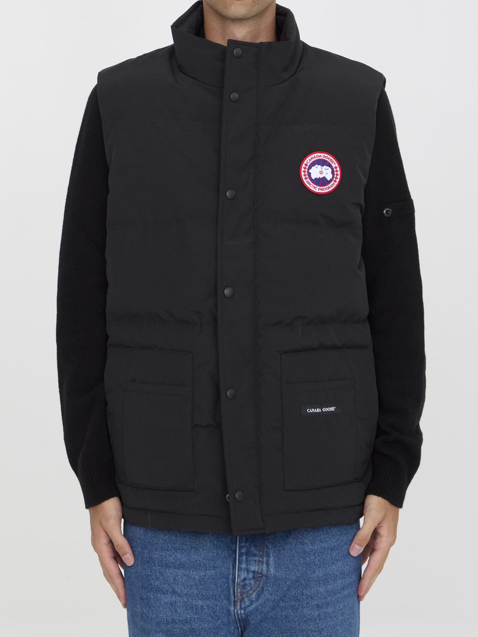 Shop Canada Goose Freestyle Crew Vest In Black