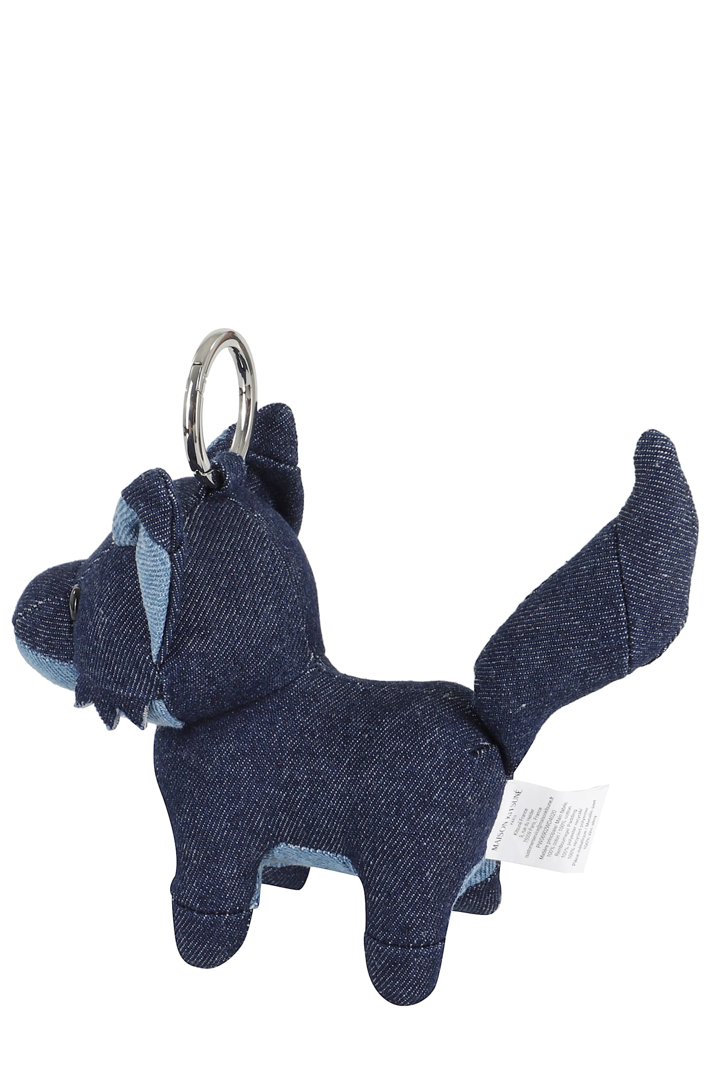 Maison Kitsuné Fox Bag Charm In Blue