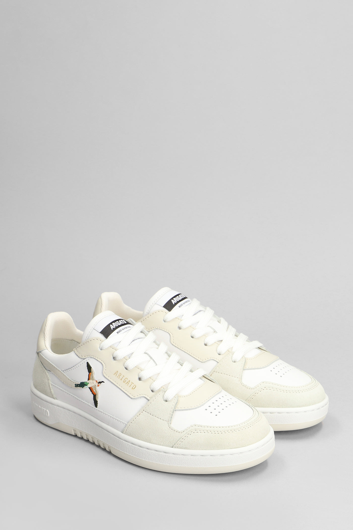 Shop Axel Arigato Dice Lo Bee Bird Sneakers In White Leather