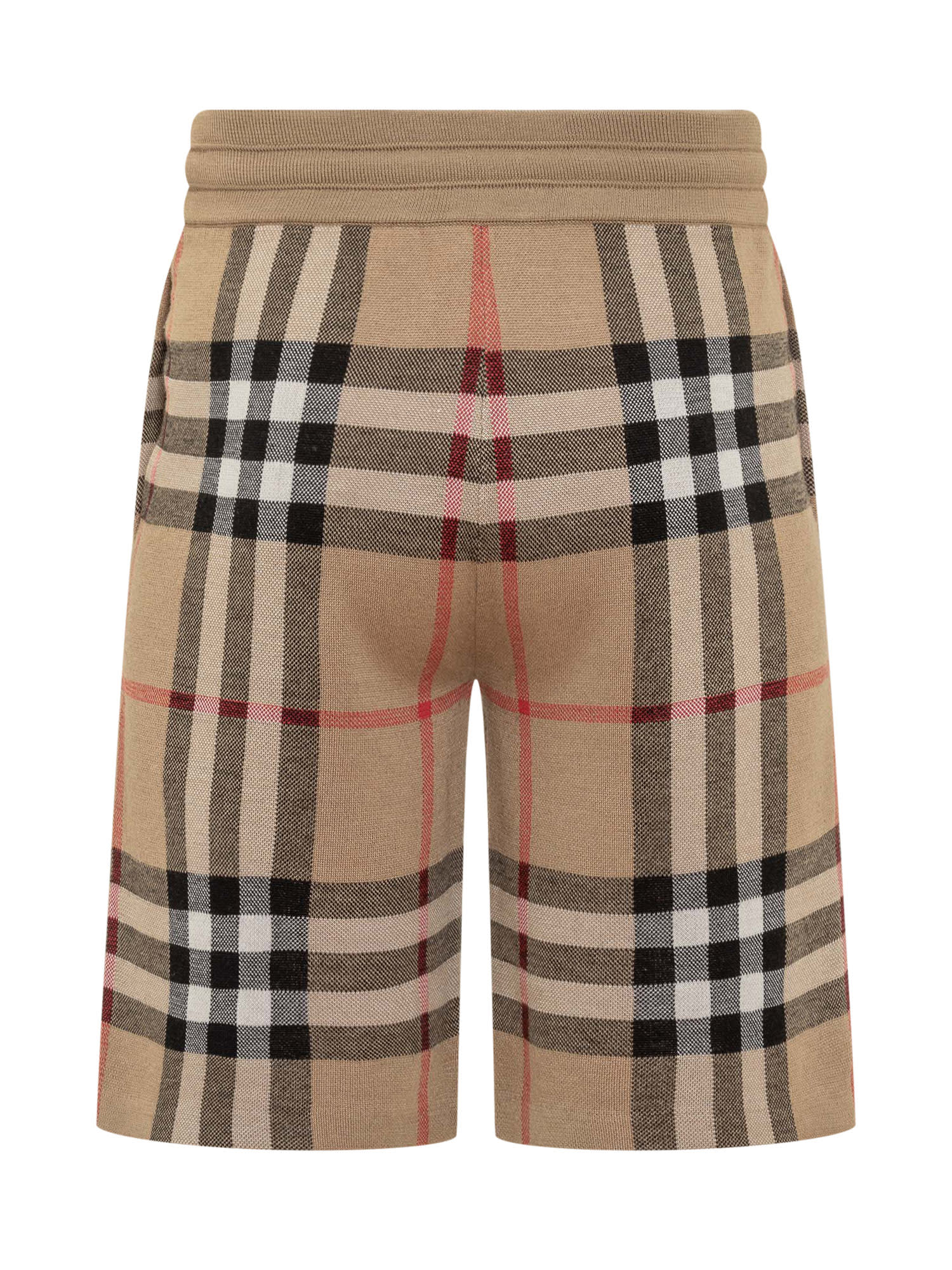 Shop Burberry Iconic Check Shorts In Beige