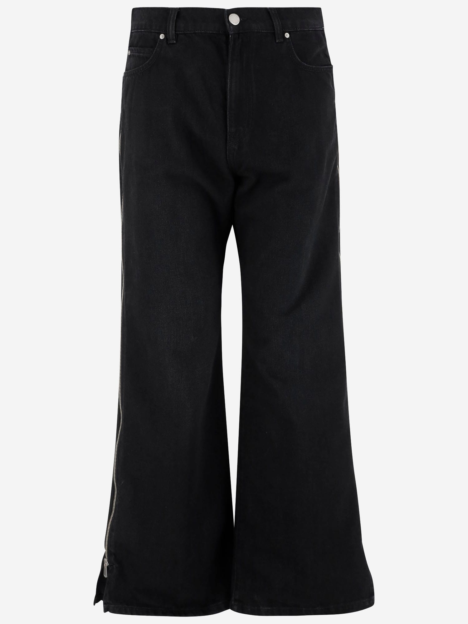 Pinko Cotton Jeans With Side Zippers