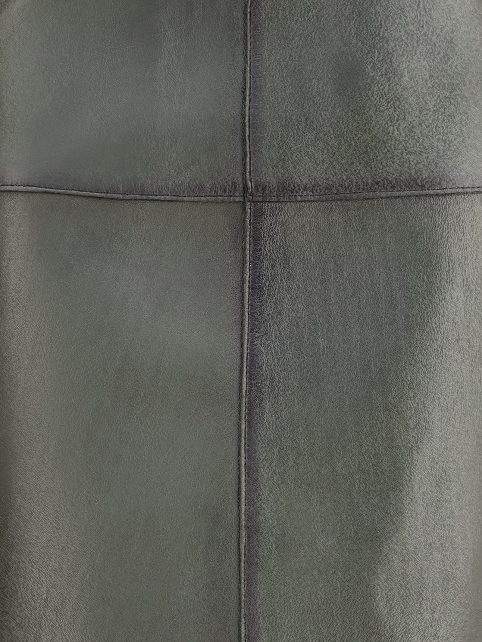 P.a.r.o.s.h P. A.r. O.s. H. Leather Pencil Skirt In Gray