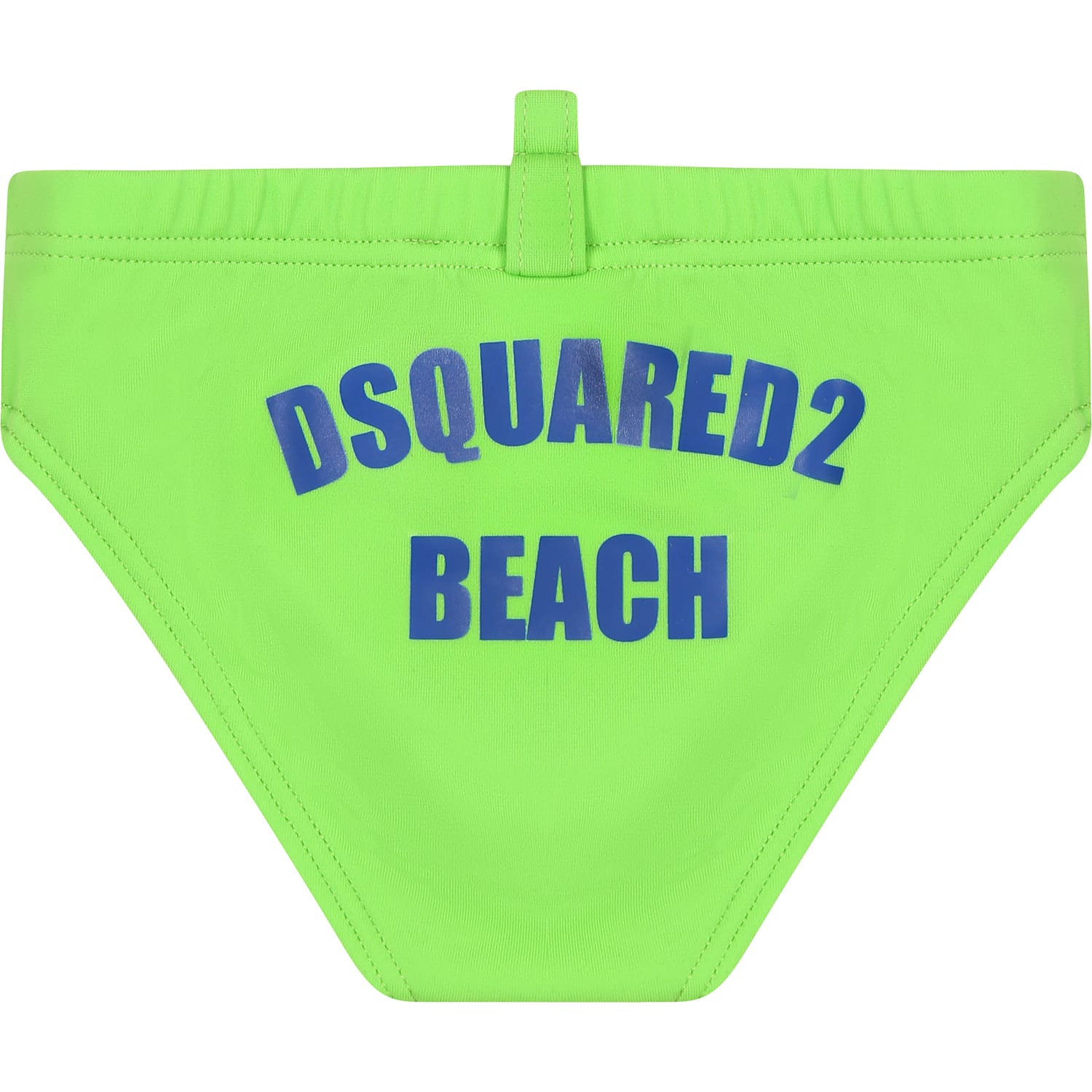 Shop Dsquared2 Green Swim Briefs For Baby Boy With Logo