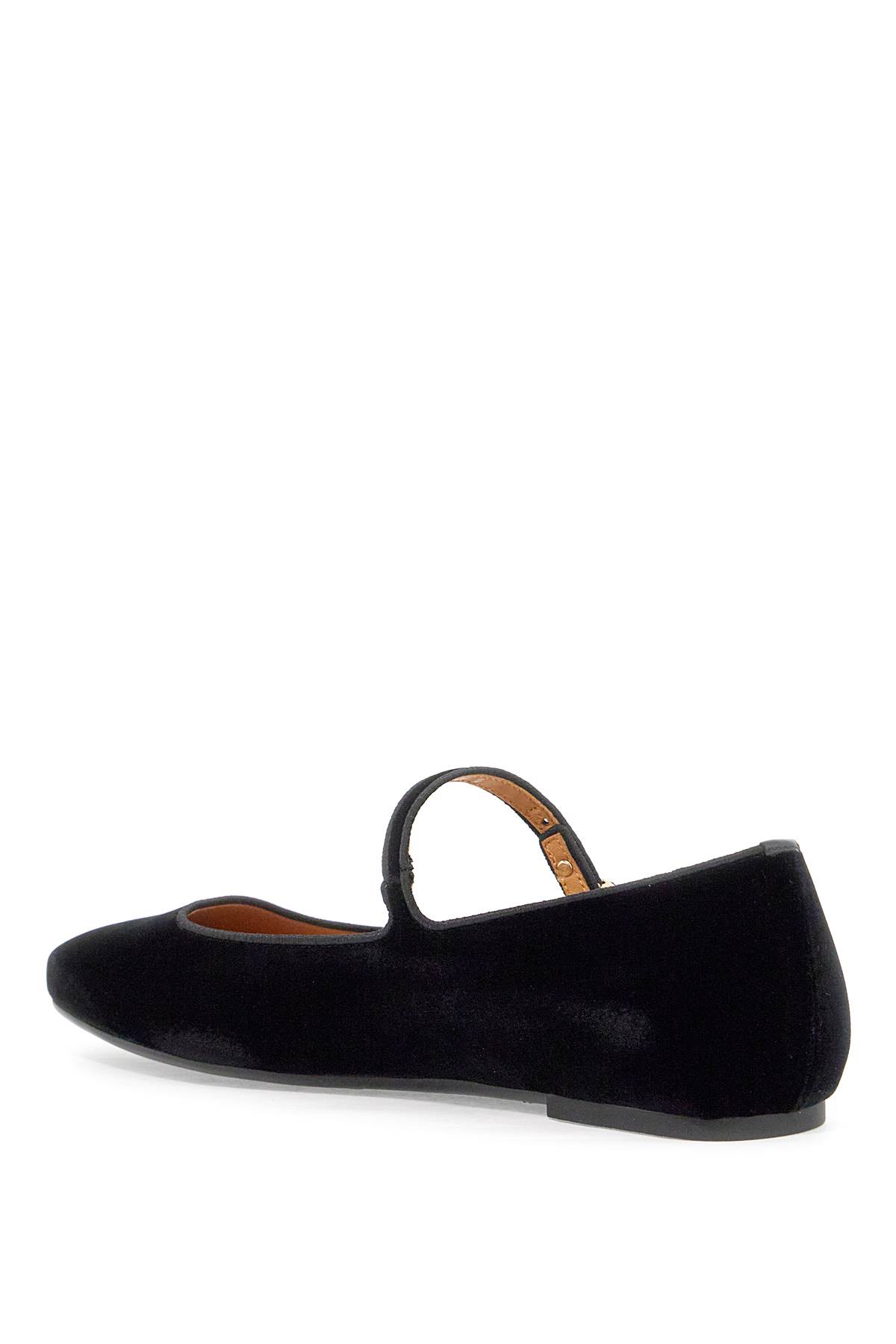 Shop Tod's Velvet Ballet Flats For In Nero (black)