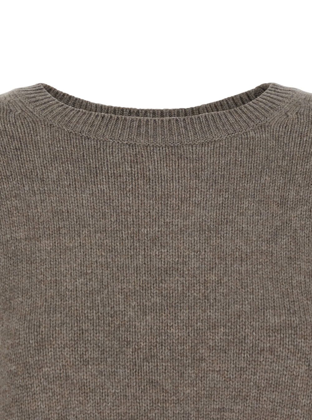 Lisa Yang Cashmere Knit Sweater With Contrast Trim And Oversized Fit In Gray