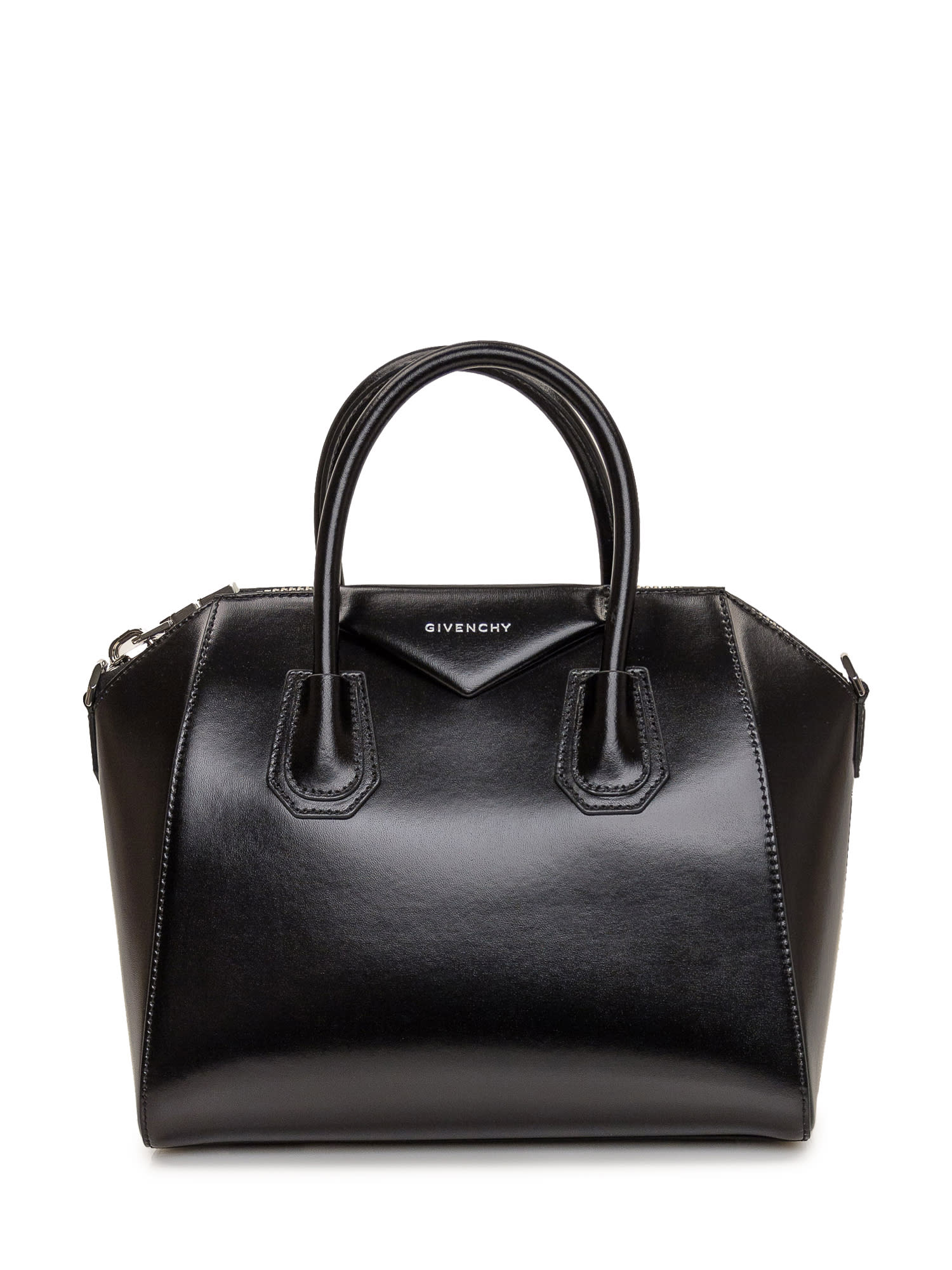 Shop Givenchy Antigona Small Bag In Black