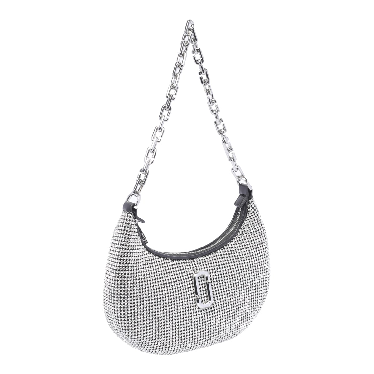 Shop Marc Jacobs The Small Curve Bag In Silver