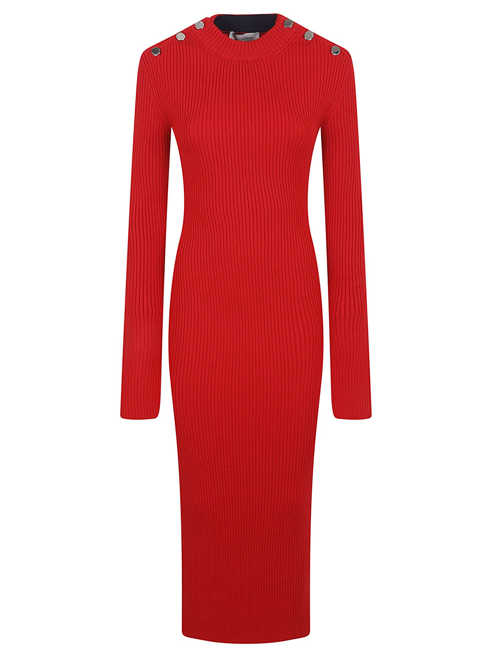 Sportmax Garibo Abito In Maglia In Red