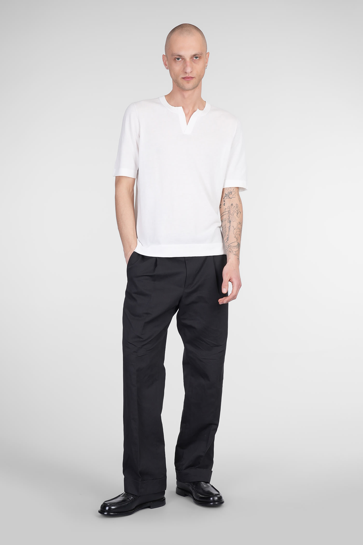 Ballantyne T-shirt In White Cotton In White