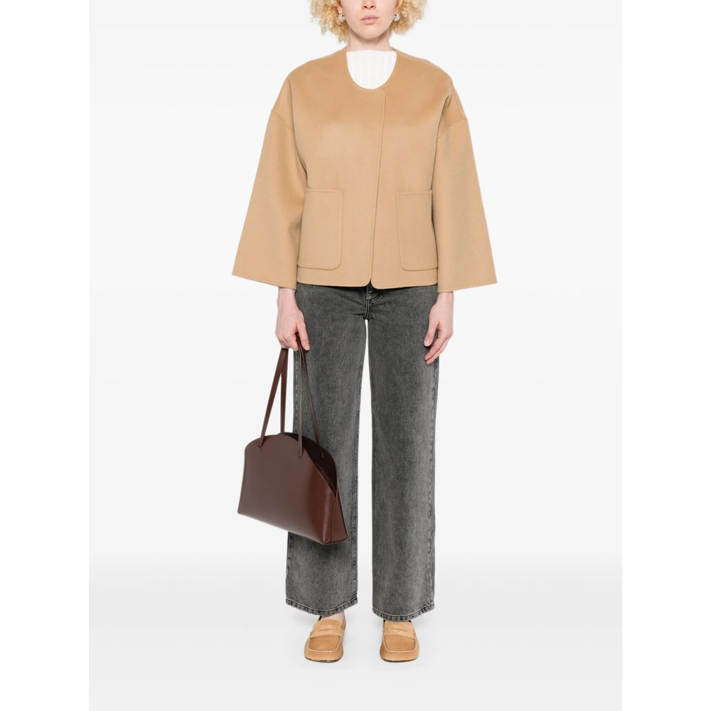 By Malene Birger Jacquie Wool Jacket In Sand