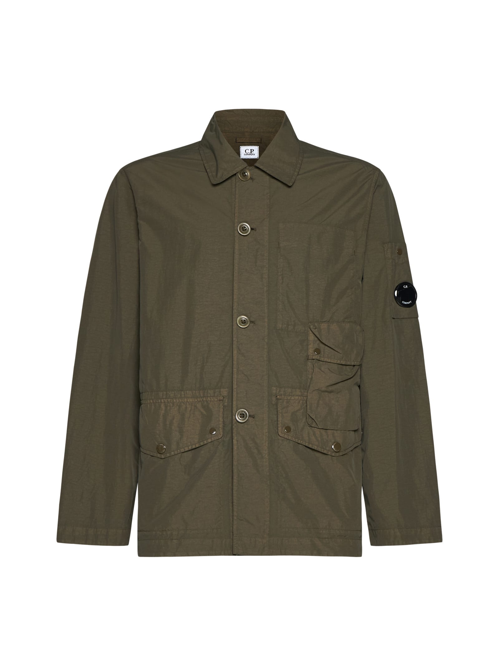 Shop C.p. Company Jacket In Ivy Green