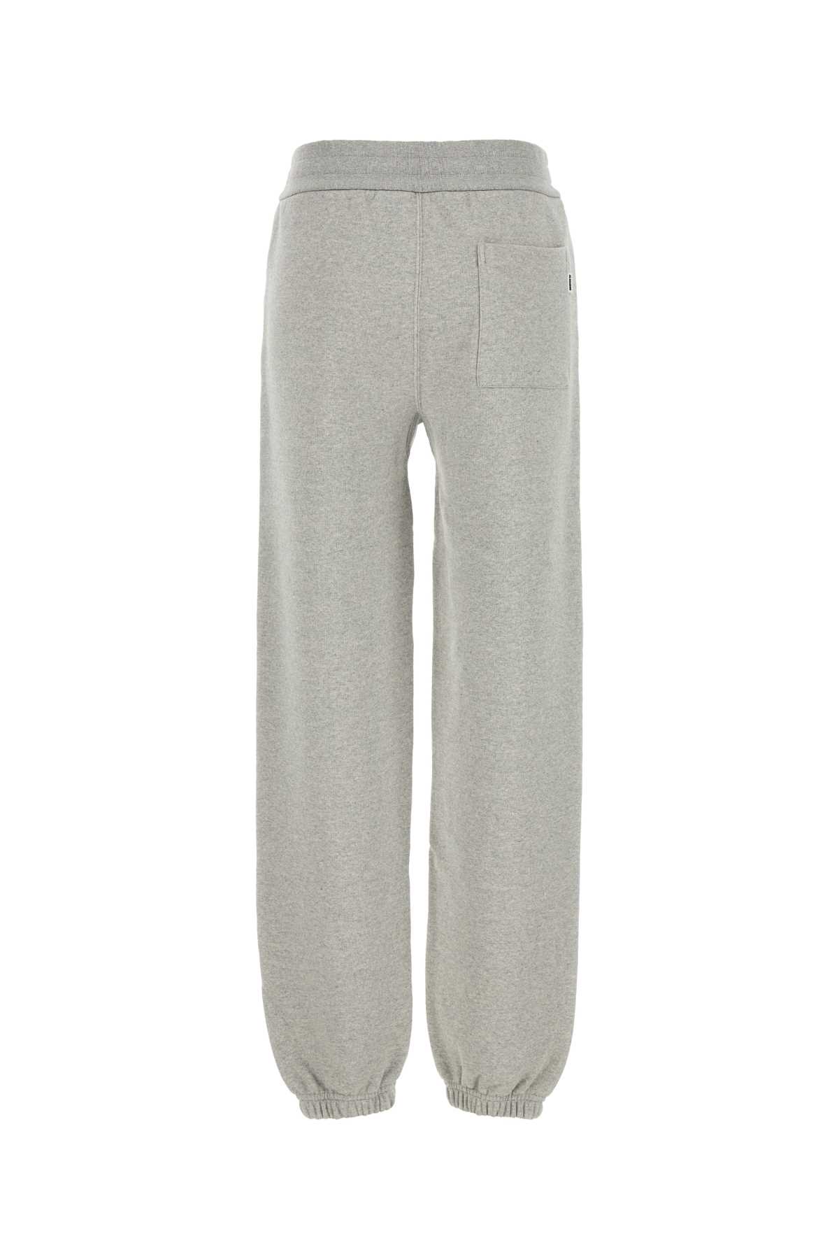 Jil Sander Grey Cotton Joggers In Gray