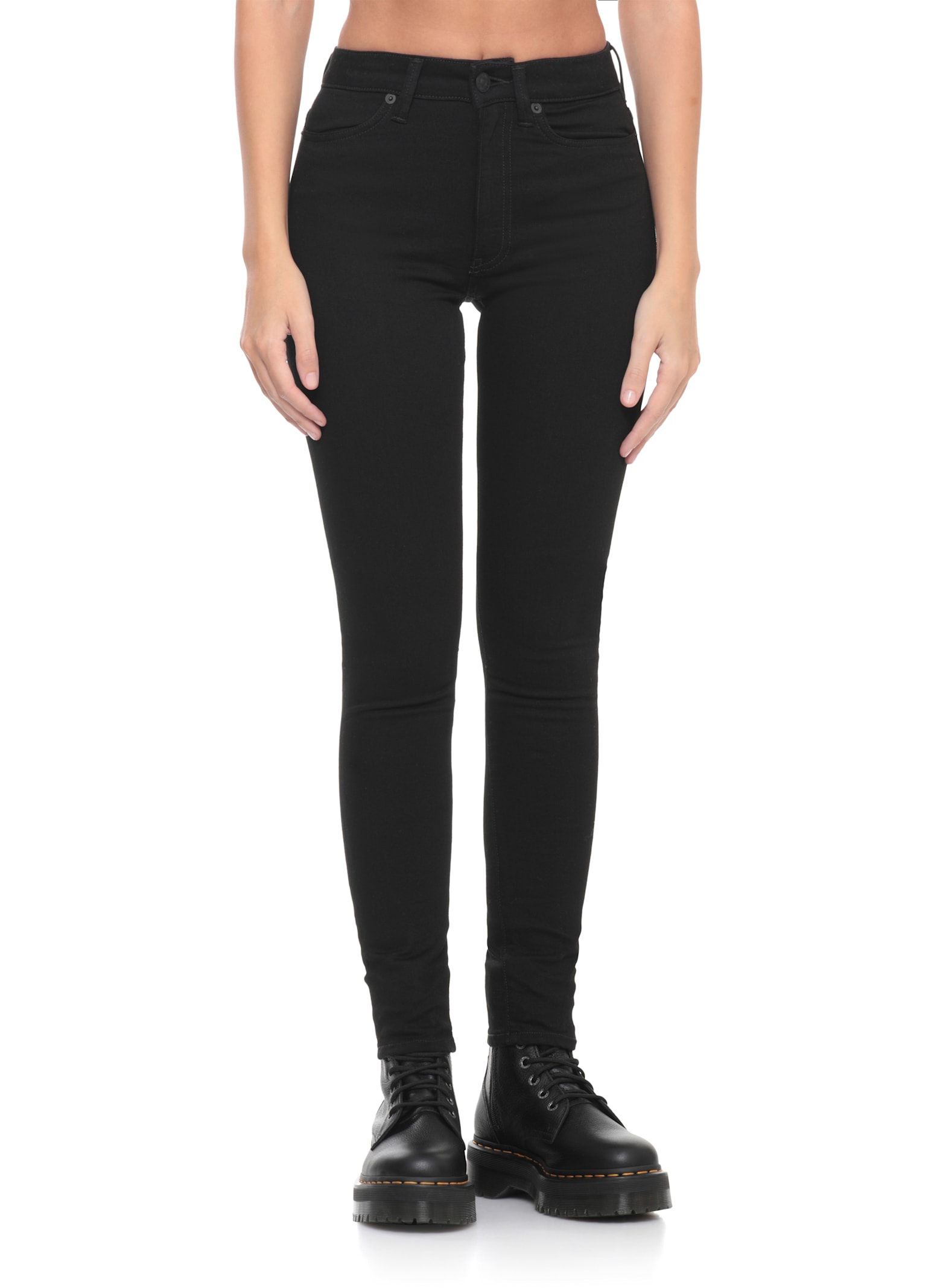 Dondup Tailored Skinny Fit Cotton Trousers In Black