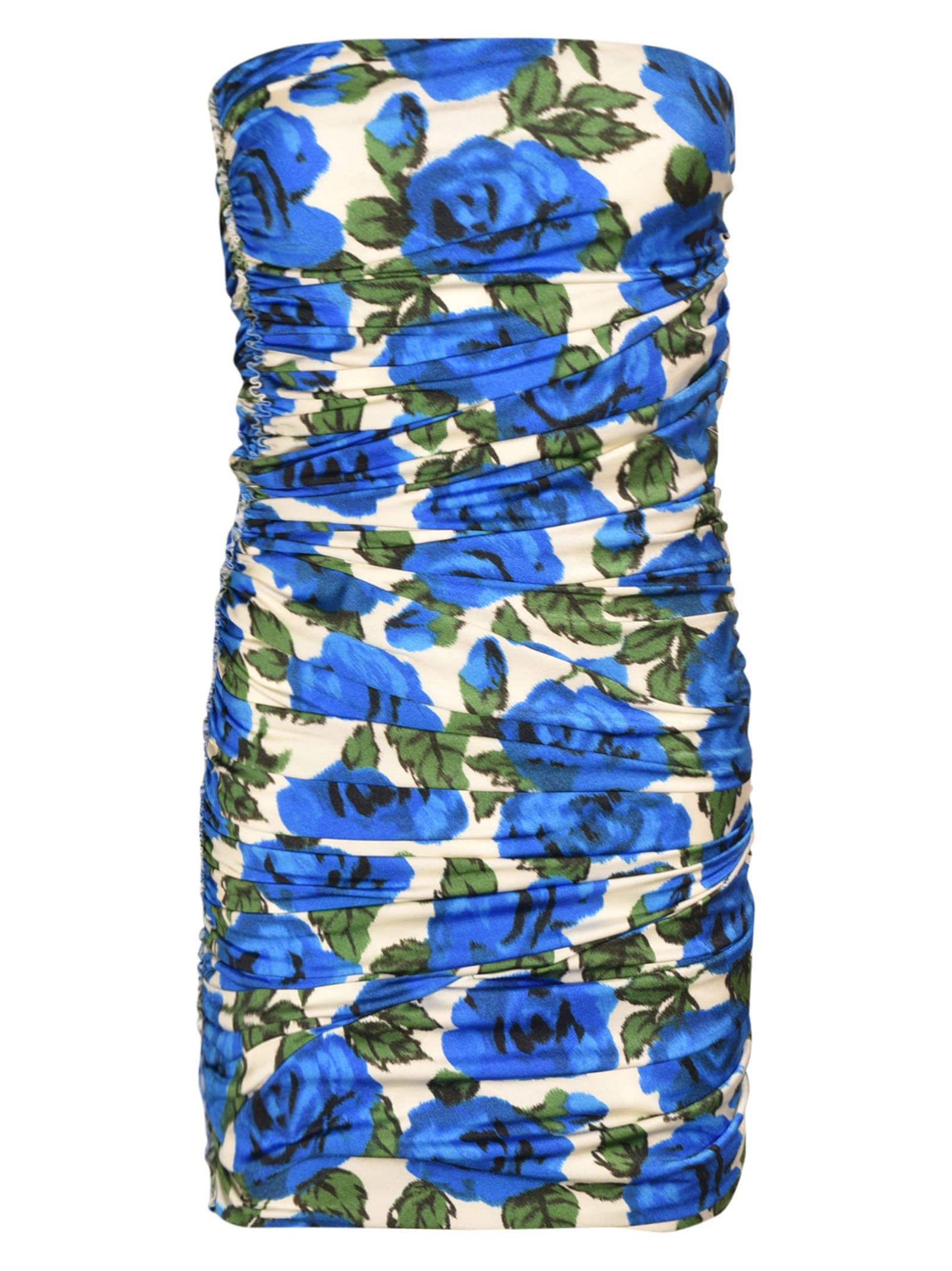 Philosophy Di Lorenzo Serafini Floral Dress In White/bluette