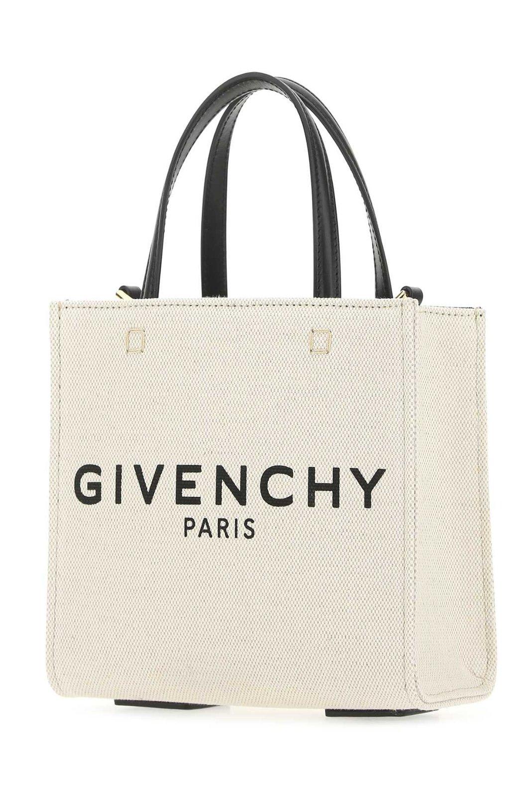 Shop Givenchy Logo Printed Mini Tote Bag