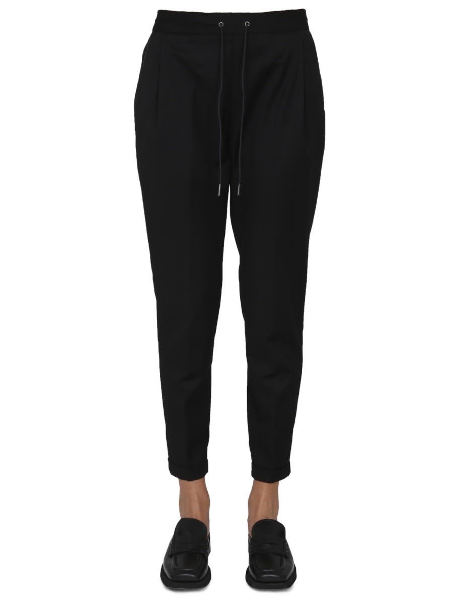 Shop Fabiana Filippi Pants With Shiny Detail In Black