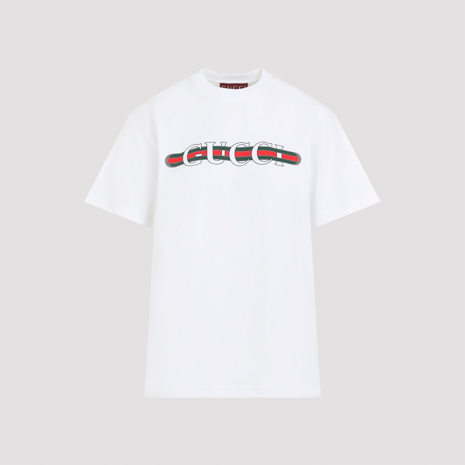Gucci Printed Cotton Jersey T-shirt In Red